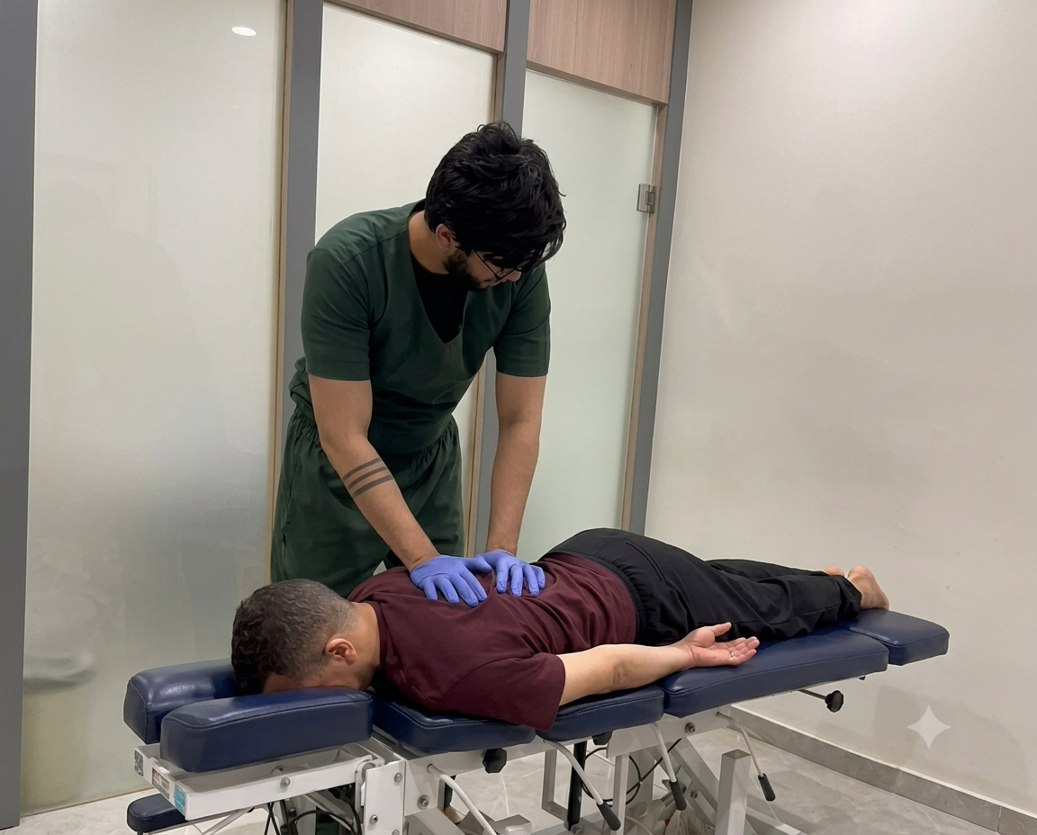 Home visit physiotherapy session